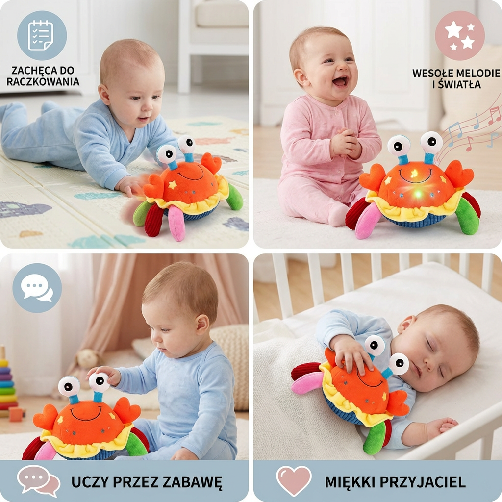 Krabik z Funkcją Głosu™ – Ruchoma Edukacyjna Zabawka