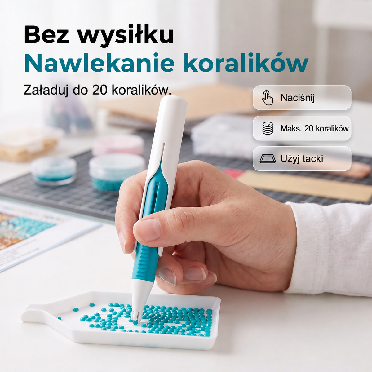 DiamentKlik™ - Precyzyjny aplikator do haftu diamentowego