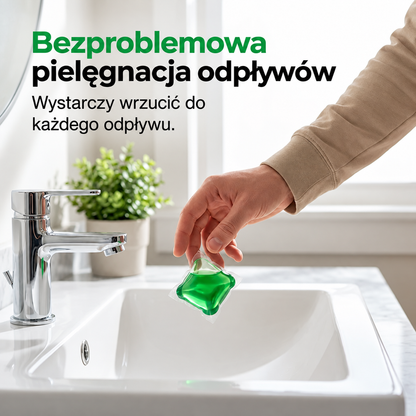 Drainova™ - Bio-enzymatyczne kapsułki do rur i odpływów