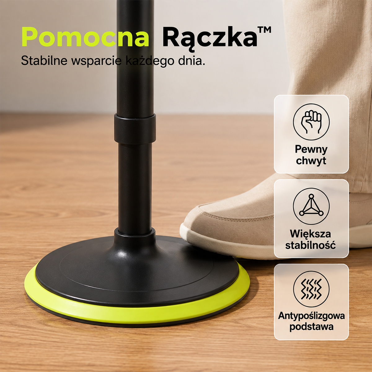 Pomocna Rączka™ – Regulowana Podpora do Wstawania