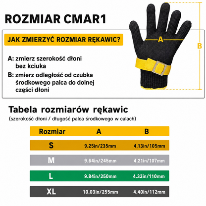 StalGrip™ - Profesjonalna rękawica antyprzecięciowa ze stali nierdzewnej 316L