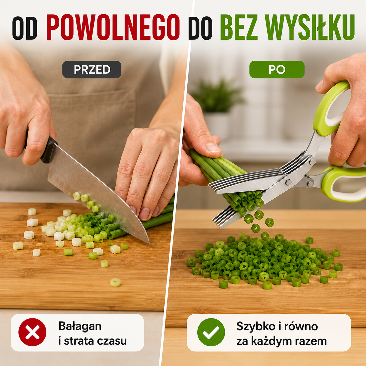 ZiołoCięcie™ – Nożyczki do Ziół 5-Ostrzowe ze Stali Nierdzewnej