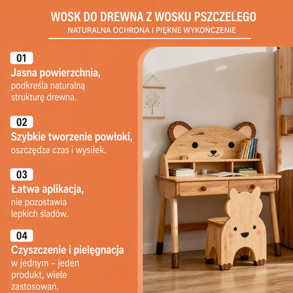 DrewnoLux™ - Spray z Woskiem Pszczelim do Drewna