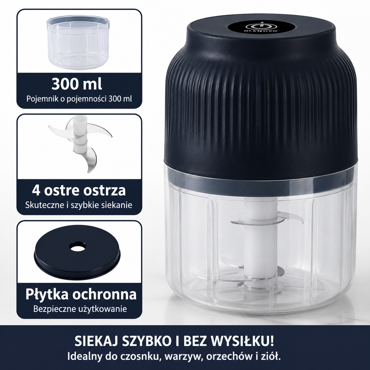 SiekoMax™ – Elektryczny Mini Siekacz