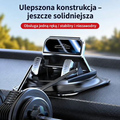 PewnyUchwyt™ – Obrotowy uchwyt na telefon 360° do deski rozdzielczej