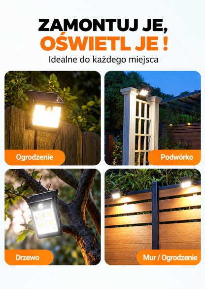 SolarLux - Solarna lampa LED z czujnikiem ruchu