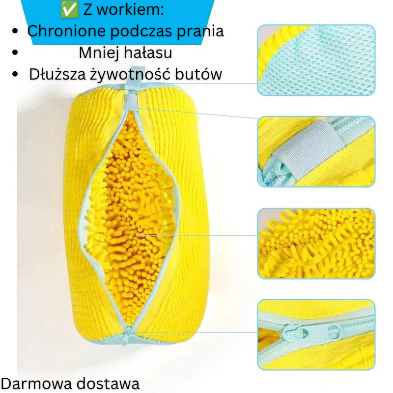 Wyściełany worek do prania obuwia w pralce