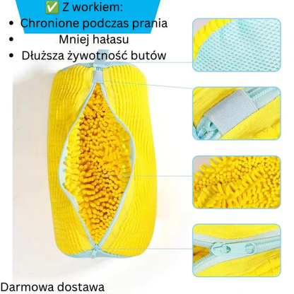 Wyściełany worek do prania obuwia w pralce