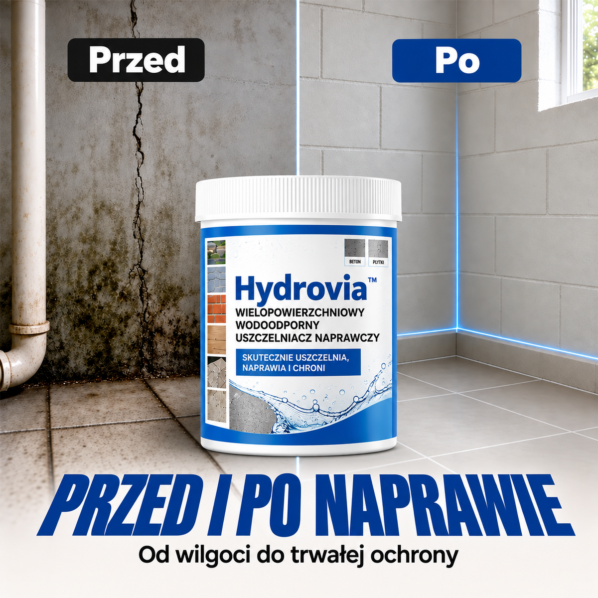 Hydrovia™ – Niewidzialna Powłoka Uszczelniająca Przecieki i Pęknięcia