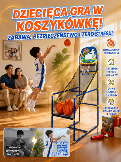 MaliMistrzowie™ - Zręcznościowa Gra Koszykarska dla Dzieci