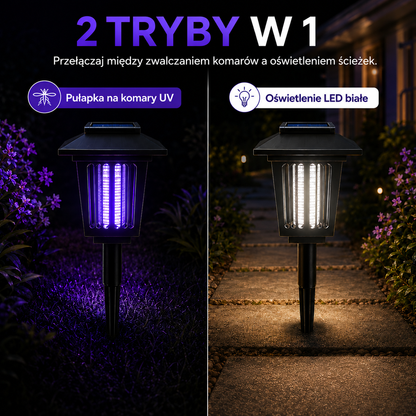 SolarnaTarcza™ - Solarna lampa przeciw komarom LED do ogrodu