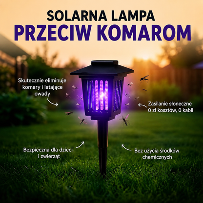 SolarnaTarcza™ - Solarna lampa przeciw komarom LED do ogrodu