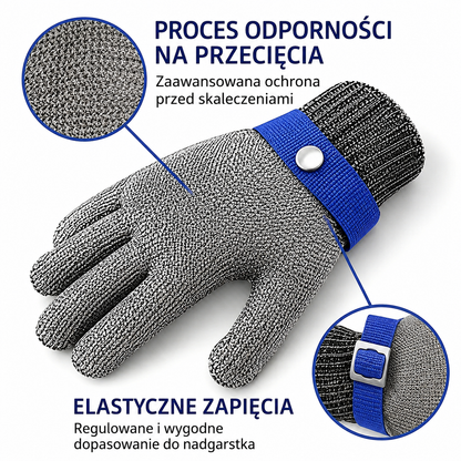 StalGrip™ - Profesjonalna rękawica antyprzecięciowa ze stali nierdzewnej 316L