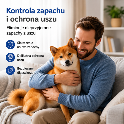 CzysteUszko™ - Łagodny Płyn do Czyszczenia Uszu Psów i Kotów