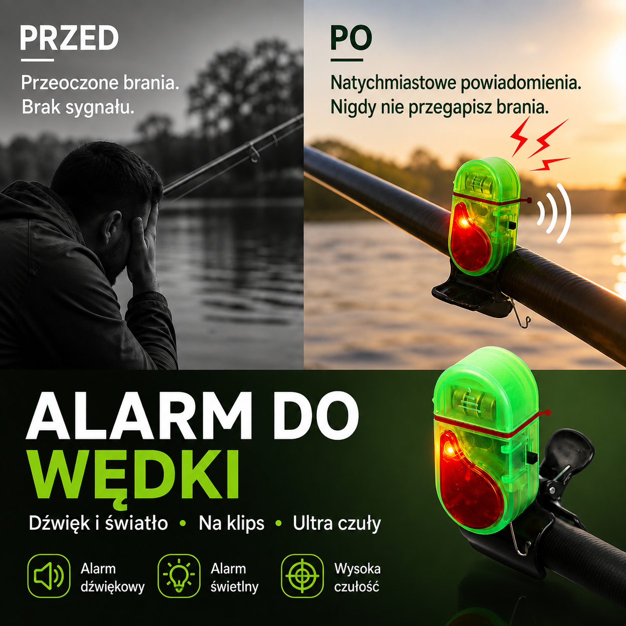 RyboAlarm™ - Inteligentny Alarm Brań do Wędki