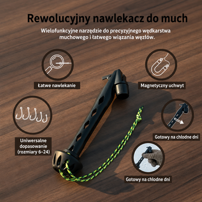 MuchoMag™ - Magnetyczny nawlekacz do much wędkarskich i wiązania węzłów