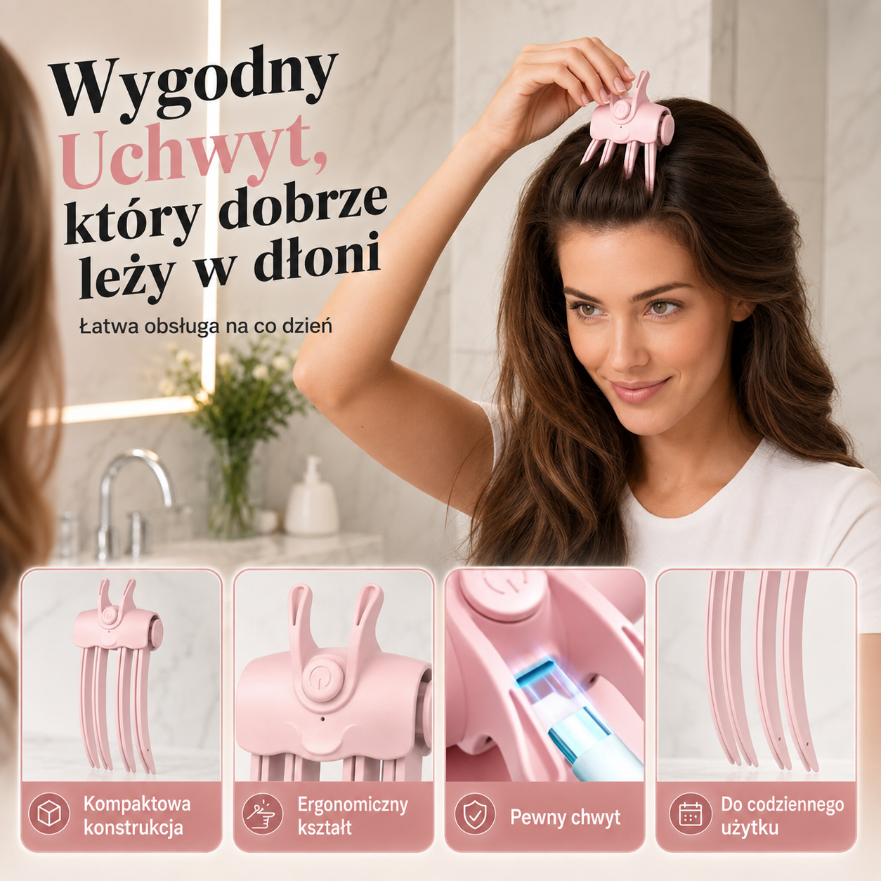 Volumea™ - Podgrzewana spinka do unoszenia włosów u nasady