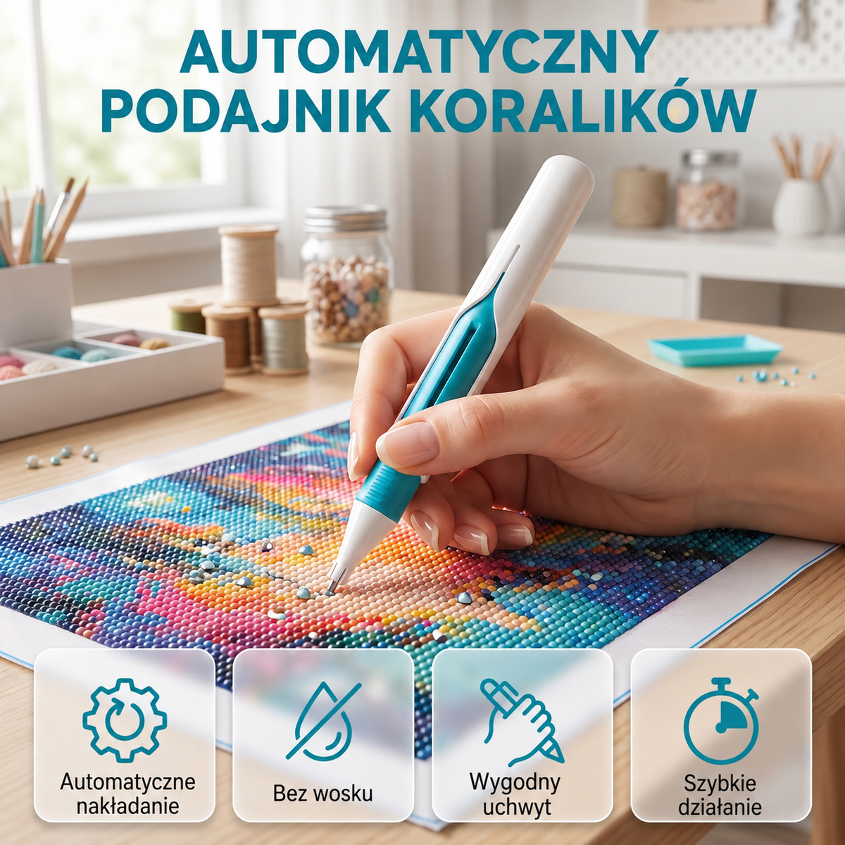DiamentKlik™ - Precyzyjny aplikator do haftu diamentowego