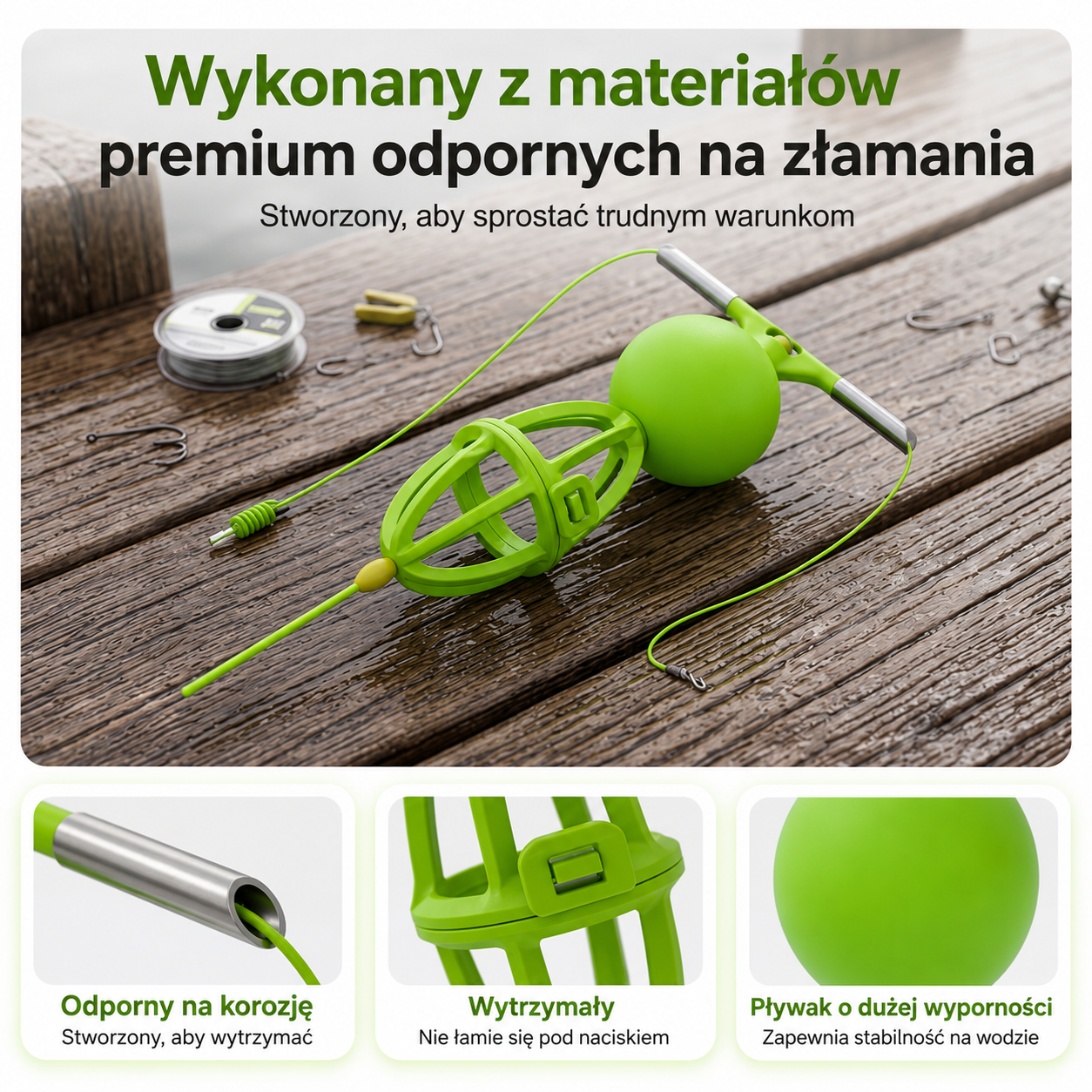 FeederPro™ – Profesjonalny Koszyczek Zanętowy Anti-Tangle do Wędkarstwa
