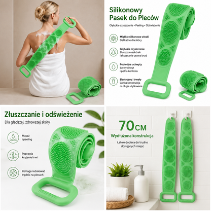 SilikoPlecy™ – Elastyczny Pas do Mycia Pleców i Masażu