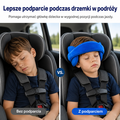 MiękkiSen™ - Miękkie Wsparcie Głowy i Szyi dla Dzieci w Podróży